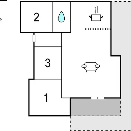 Three-bedroom In Aakirkeby Ferienhaus Vester Somarken